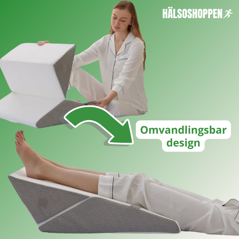 Kilkudde 10-i-1 med Memory Foam – Justerbar Stödkudde för Rygg och Ben
