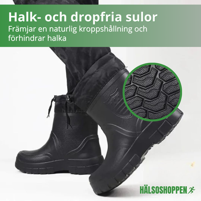 NordicShield - halkfria & vattentäta termo-regnstövlar för vintern