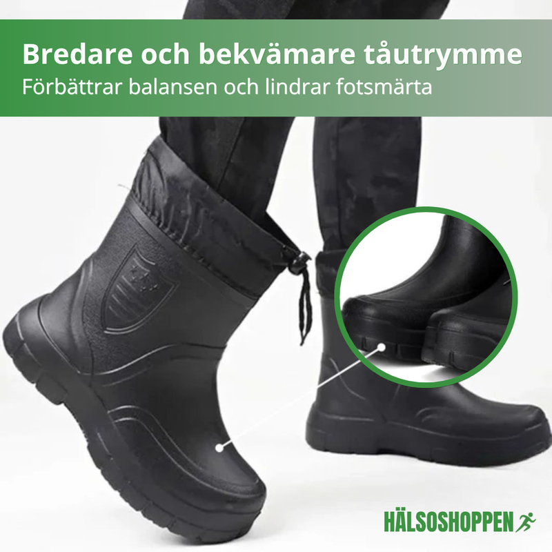 NordicShield - halkfria & vattentäta termo-regnstövlar för vintern