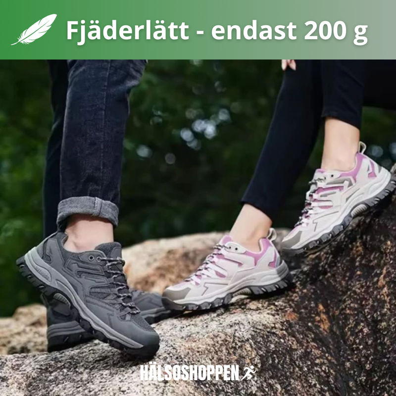 Fjällsteg- vattentäta och halkfria vandringsskor