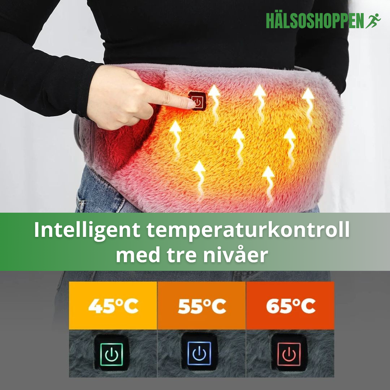 Elektriskt värmebälte med handvärmUSB Värmebälte med Handvärmareare