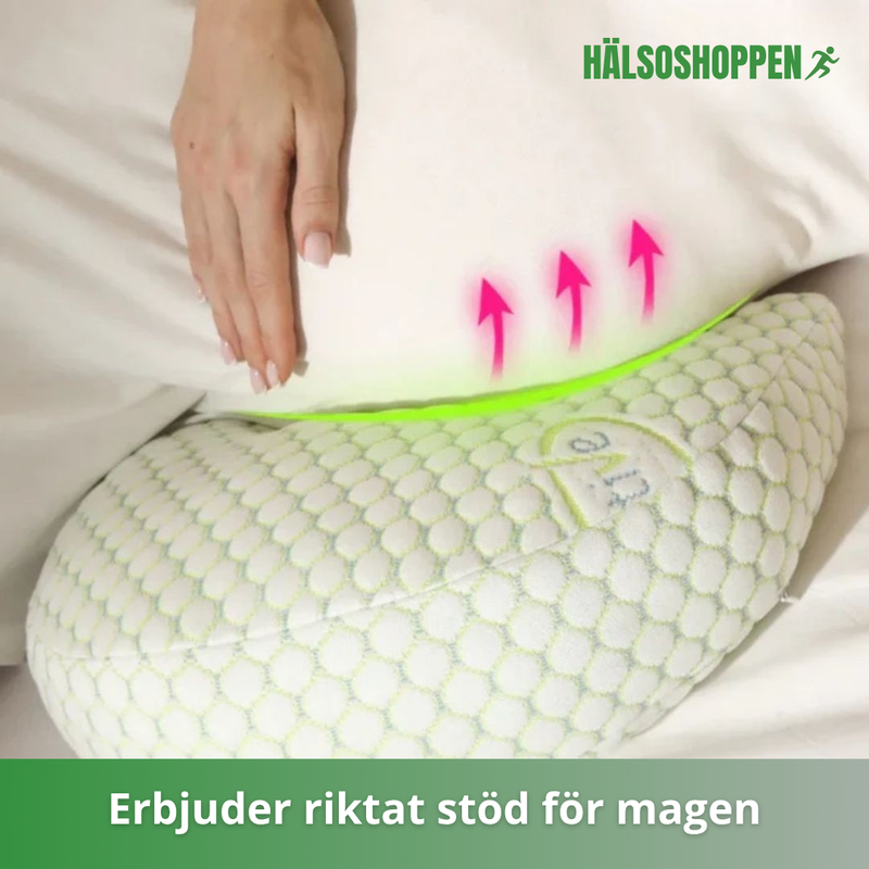 U-formad kroppskudde i mjukt och andningsbart material