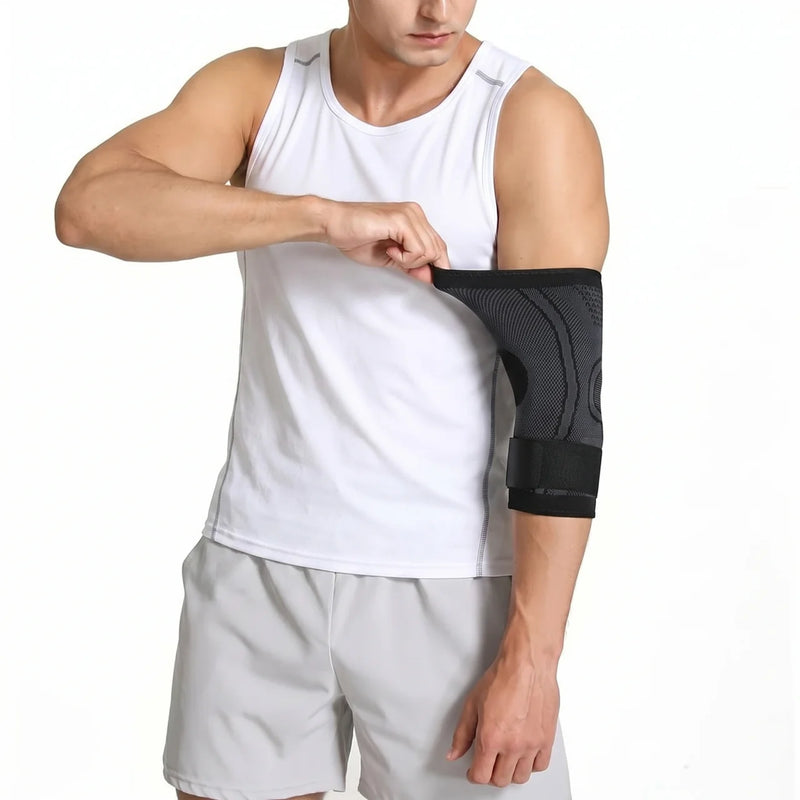 Armbågsstöd med justerbar passform och flexibel design