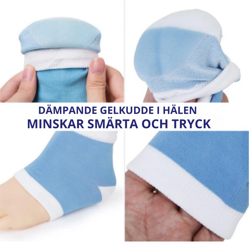 Hälsstrumpor med Gelkudde – Mjukt Stöd för Hälen