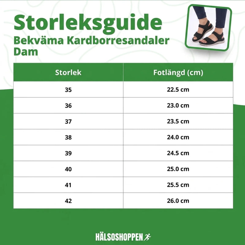 Bekväma Kardborresandaler Dam