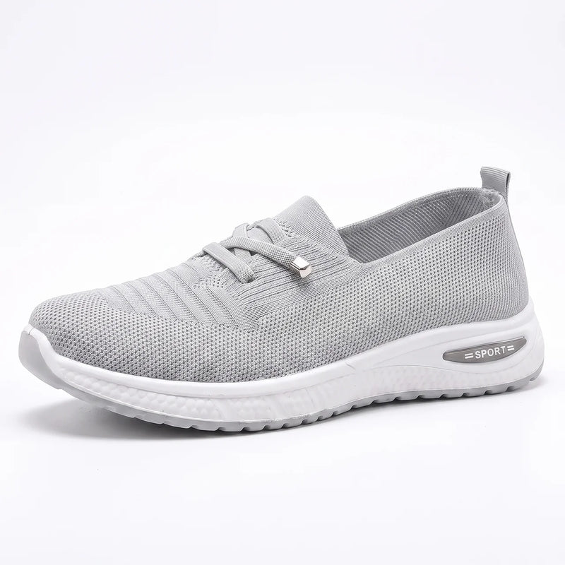 Bekväma Slip-On Sneakers Dam – Bred Tåbox