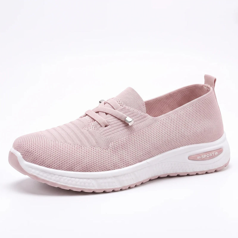 Bekväma Slip-On Sneakers Dam – Bred Tåbox