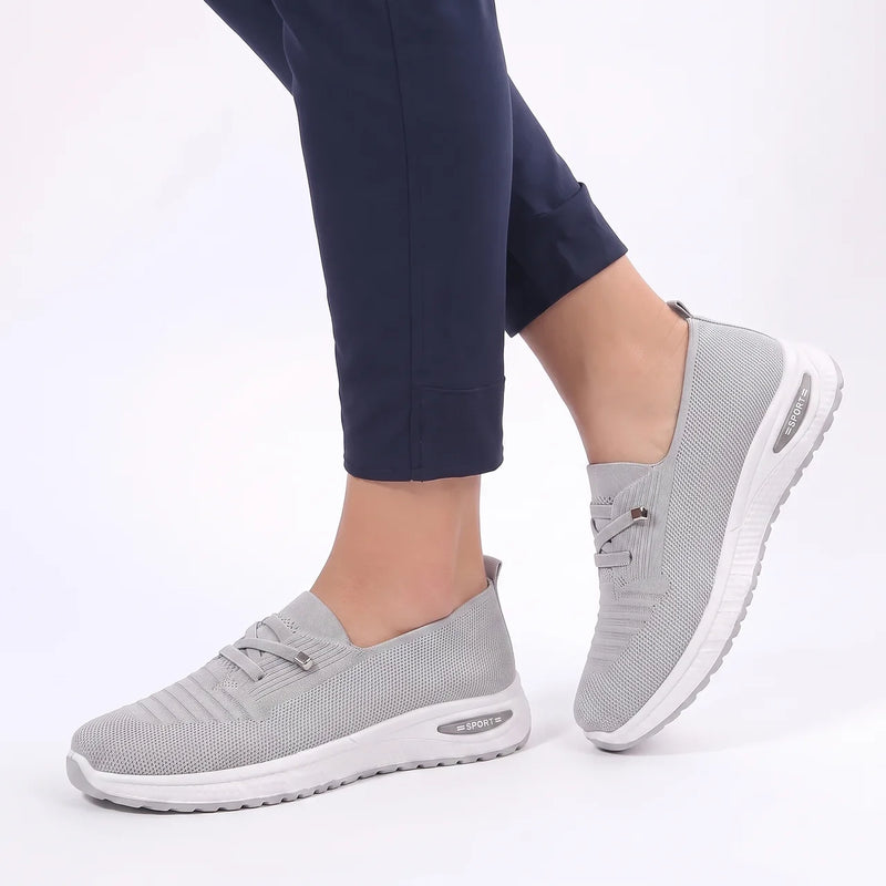 Bekväma Slip-On Sneakers Dam – Bred Tåbox