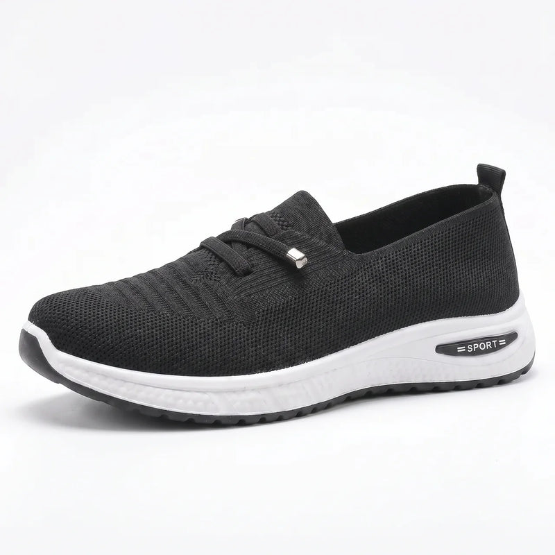 Bekväma Slip-On Sneakers Dam – Bred Tåbox