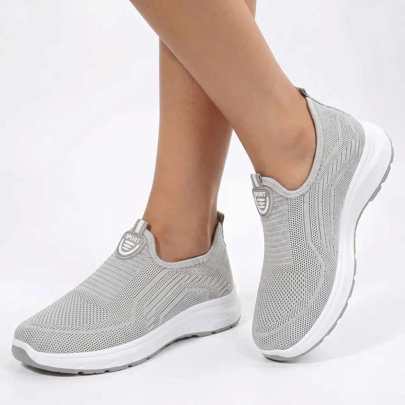Bekväma Slip-On Sneakers Dam – Lätta Promenadskor med Mesh