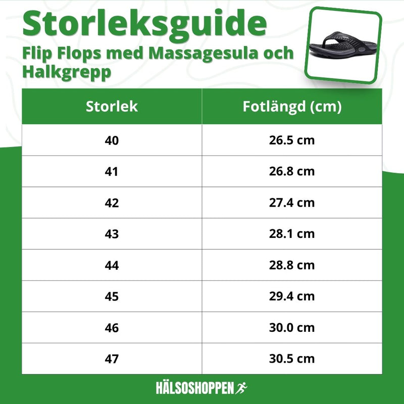 Flip Flops med Massagesula och Halkgrepp