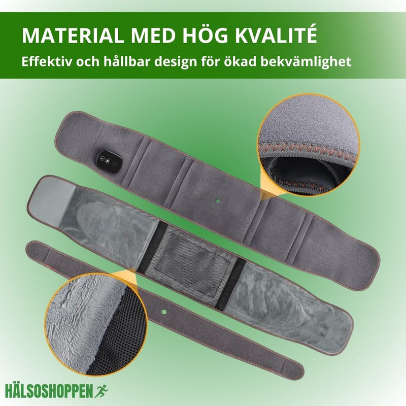 Värmebälte med Rödljus & Vibrationsmassage