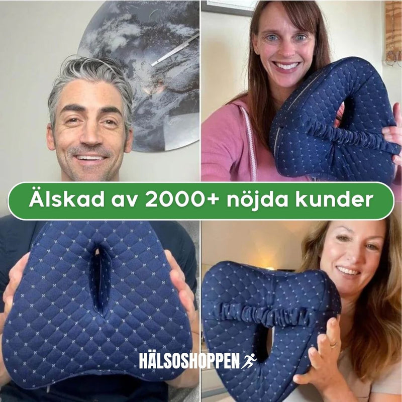 SoftKnee – Sovkudde med Memoryskum  för Rygg och Höfter