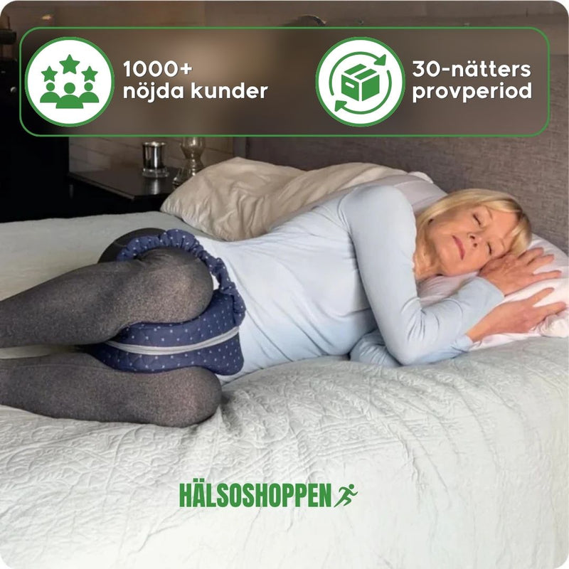 SoftKnee – Sovkudde med Memoryskum  för Rygg och Höfter