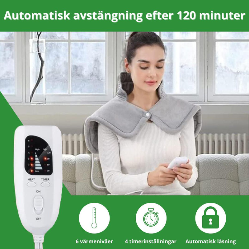Värmedyna nacke axlar 6 värmelägen timer
