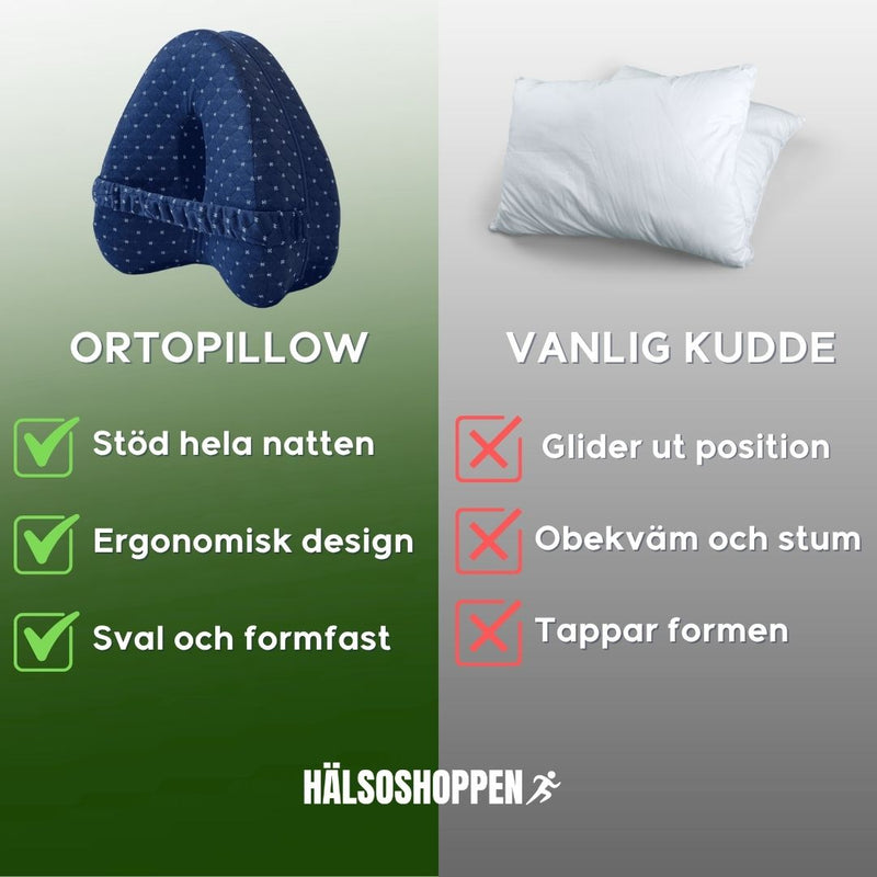 SoftKnee – Sovkudde med Memoryskum  för Rygg och Höfter