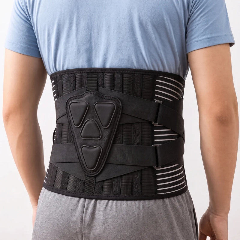 Justerbart ryggbälte med flexibelt material