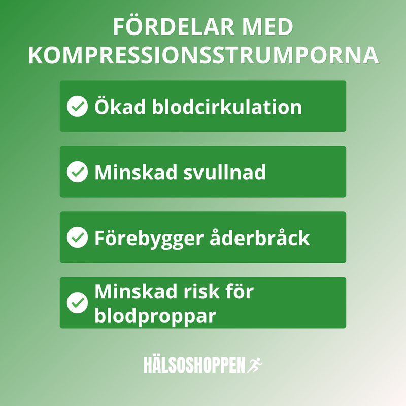 Kompressionsstrumpor vardag (3 par)