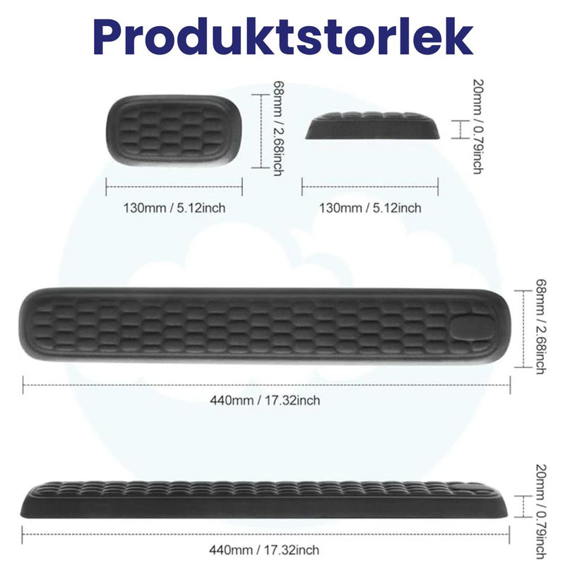 Handledsstöd i Memory Foam – Komfort vid Dator och Laptop