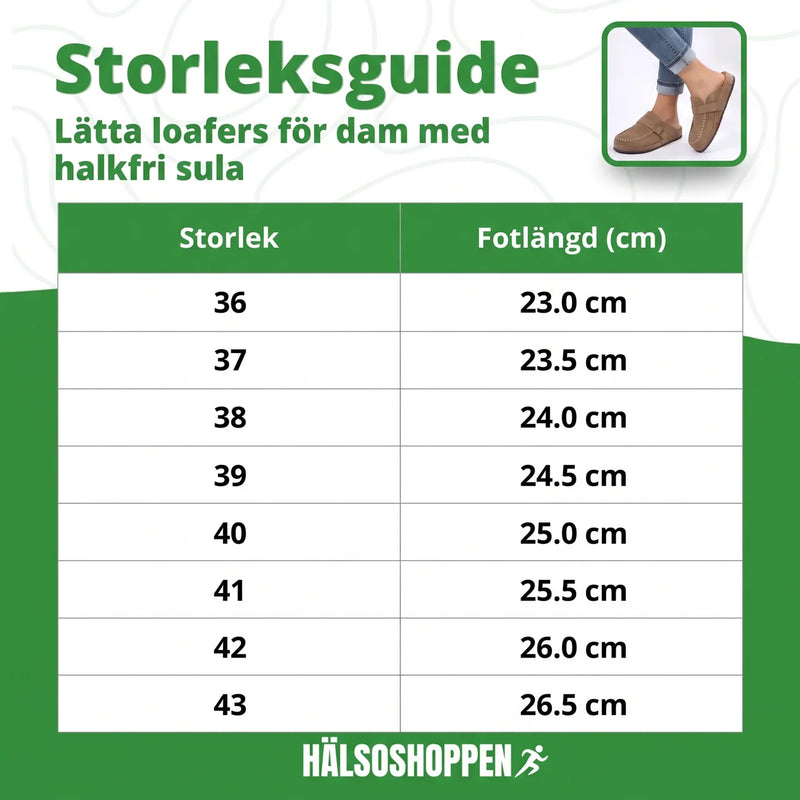 Lätta Loafers för Dam med Halkfri Sula