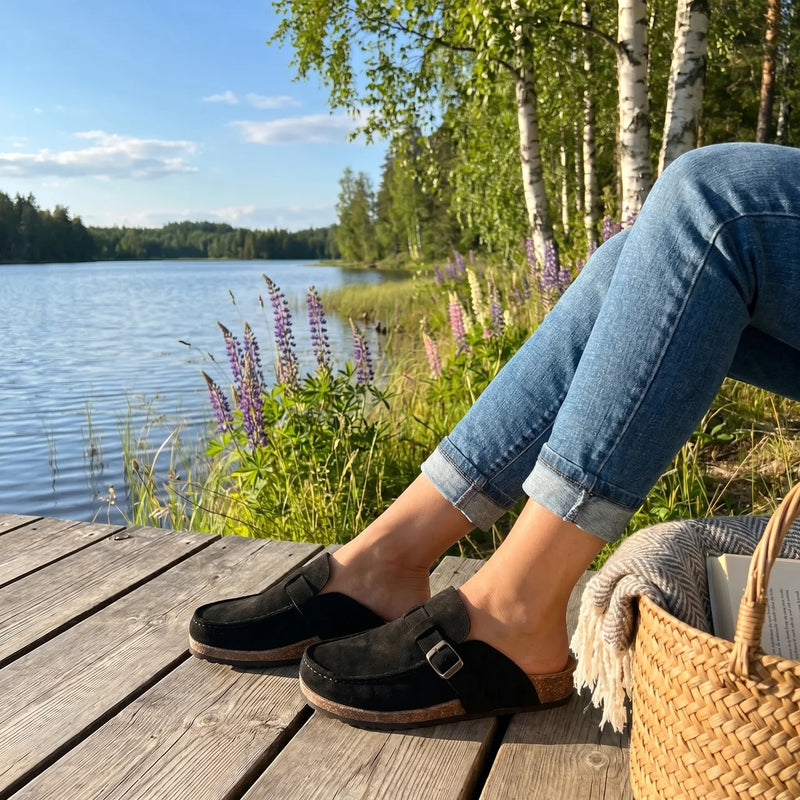 Lätta Loafers för Dam med Halkfri Sula