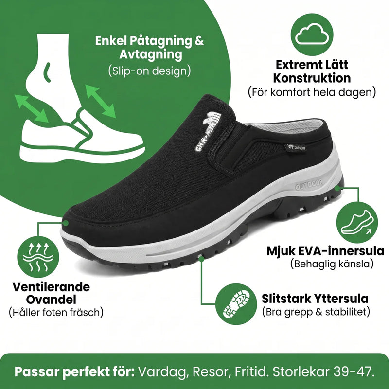 Lätta Slip-On Fritidsskor Herr