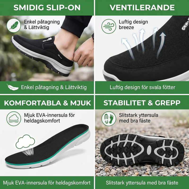 Lätta Slip-On Fritidsskor Herr