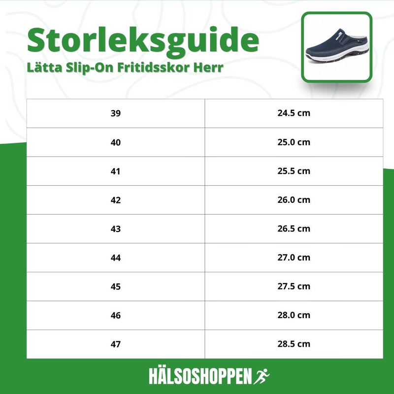 Lätta Slip-On Fritidsskor Herr