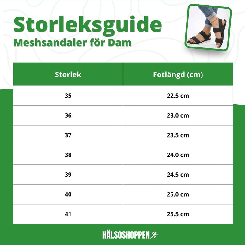 Meshsandaler för Dam med Stötdämpande Sula