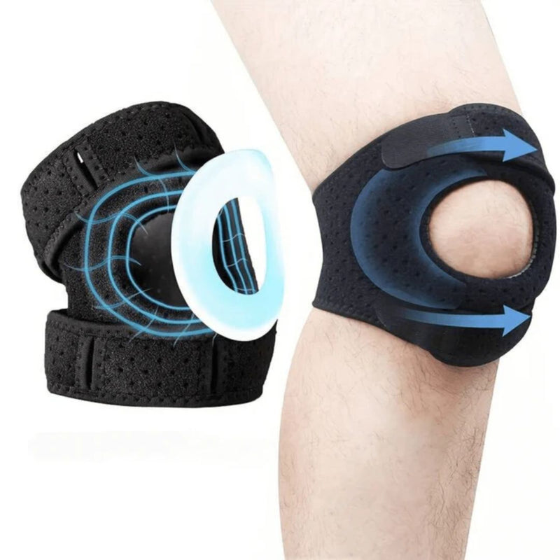 Knästöd med Dubbla Patellaband – Justerbart och Ventilerande