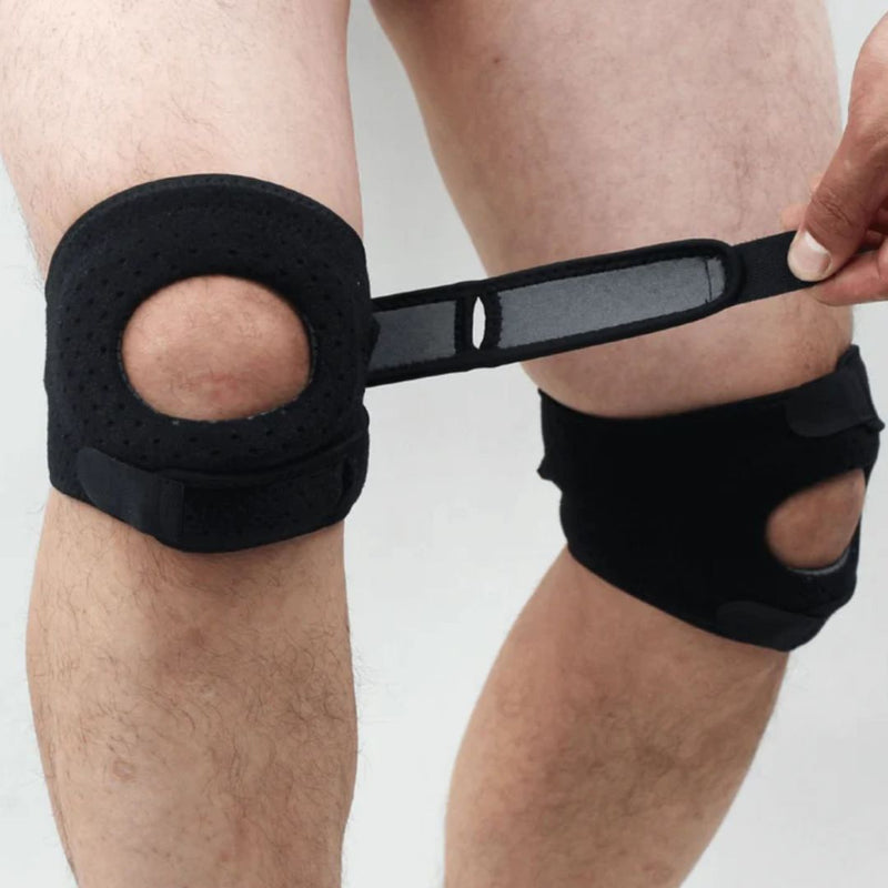 Knästöd med Dubbla Patellaband – Justerbart och Ventilerande