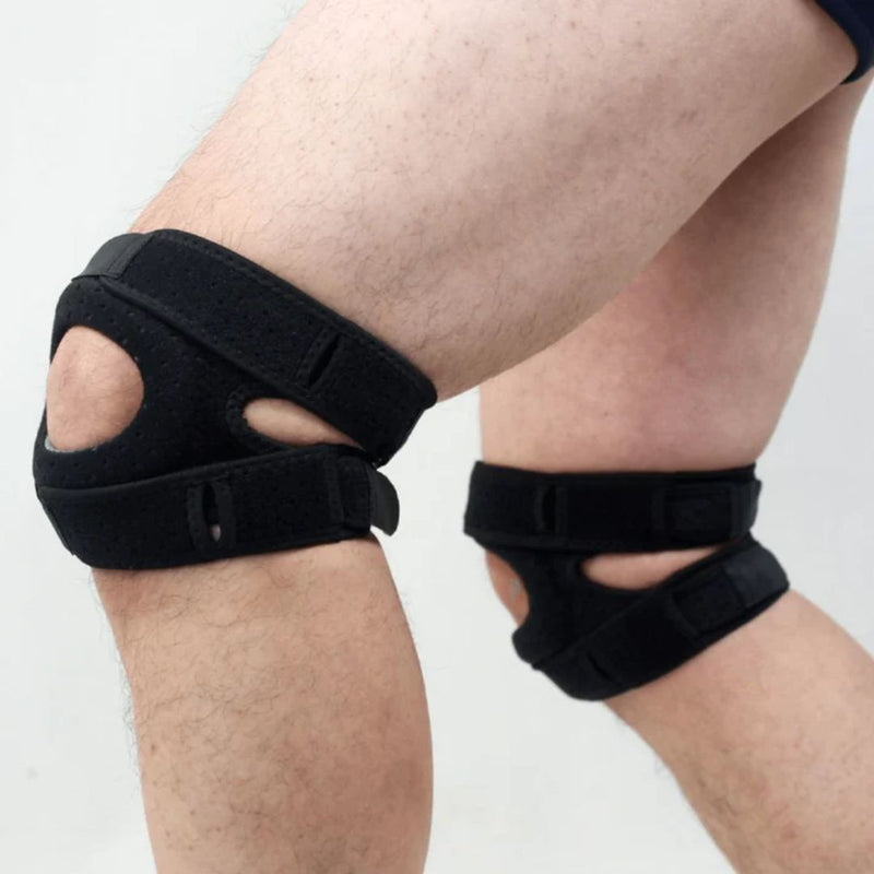 Knästöd med Dubbla Patellaband – Justerbart och Ventilerande
