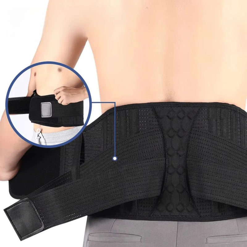 Ländryggsbälte med inbyggt stöd och flexibel design