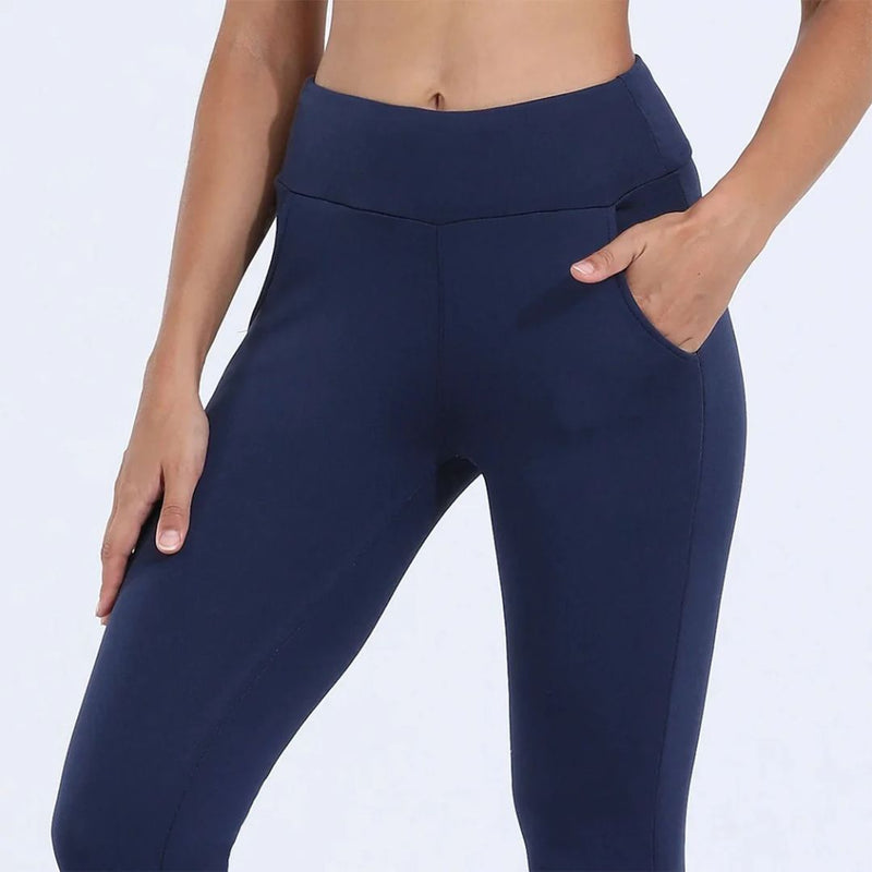 leggings Dam – Fodrade Värmetights med Fleece & Hög Midja