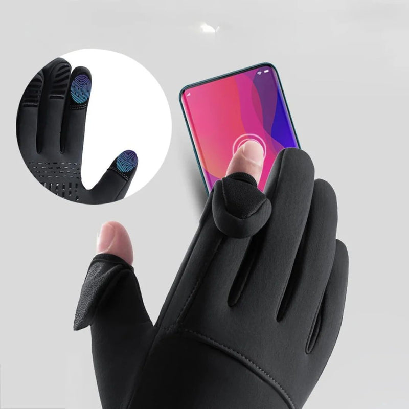 Vattentäta handskar med touch & ficka