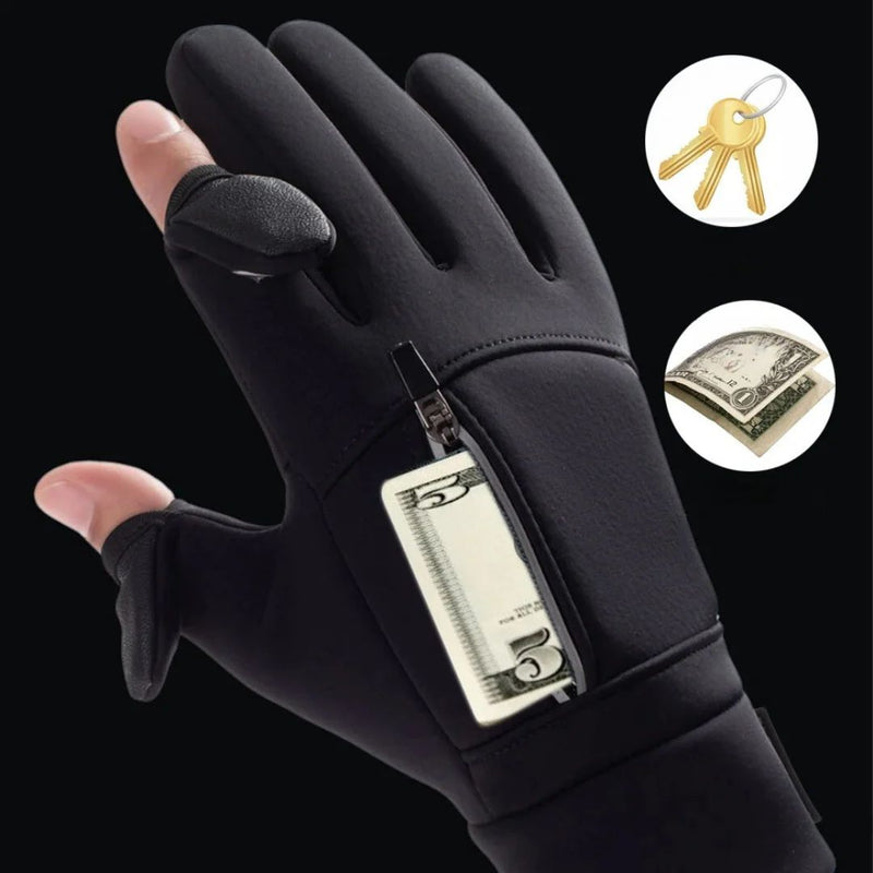 Vattentäta handskar med touch & ficka