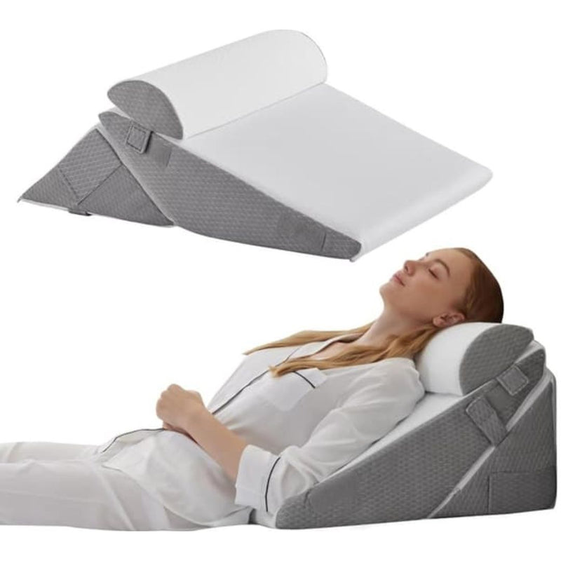 Kilkudde 10-i-1 med Memory Foam – Justerbar Stödkudde för Rygg och Ben