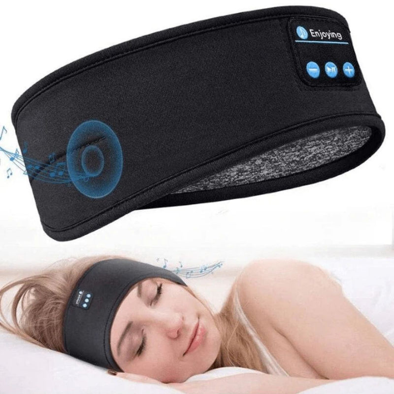 Bluetooth pannband med hörlurar – mjukt & trådlöst