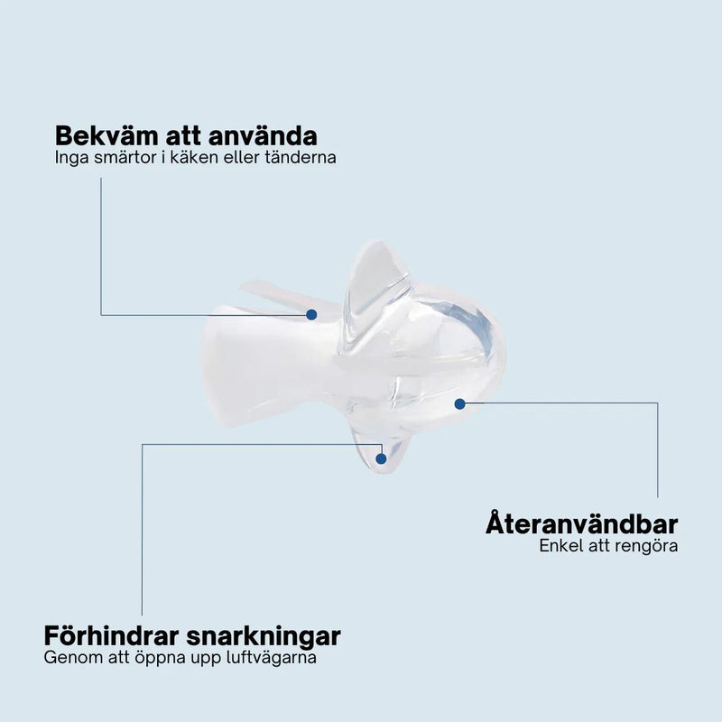 Anti-Snarknings Tungretainer i Silikon