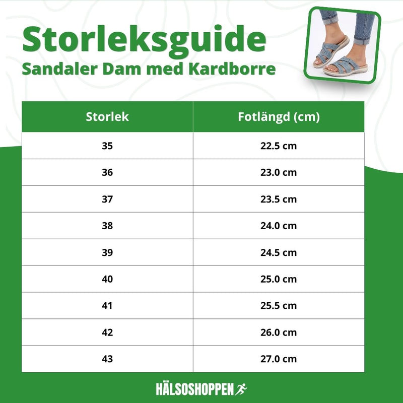Sandaler Dam med Kardborre