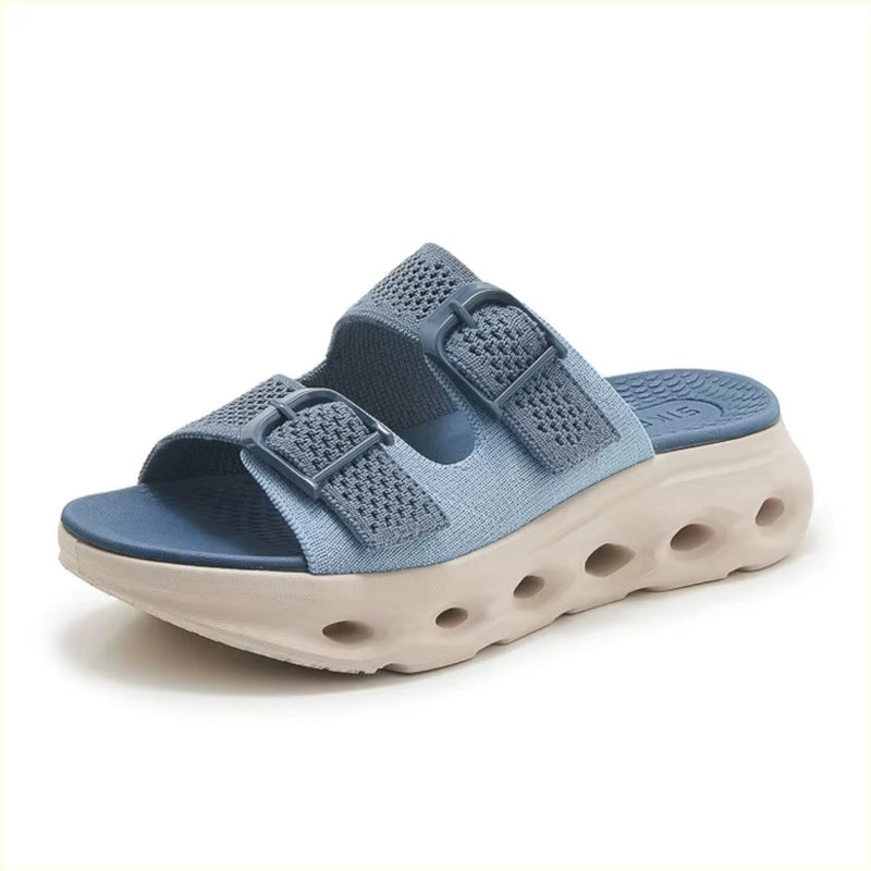Sandaler för dam med tjock sula & justerbara spännen