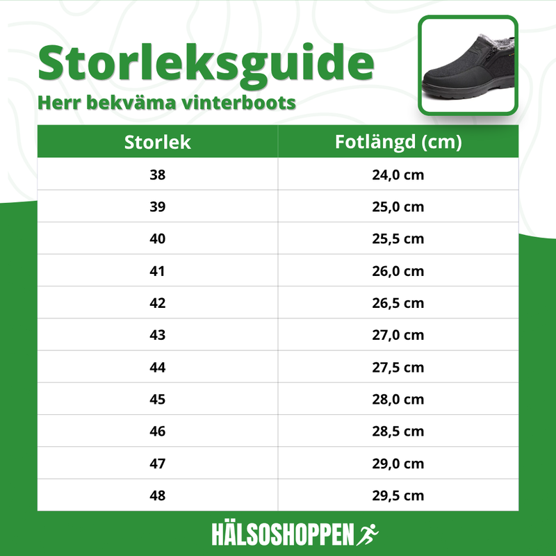 Herr Vinterboots med Dragkedja – Komfort och Stöd för Långa Promenader