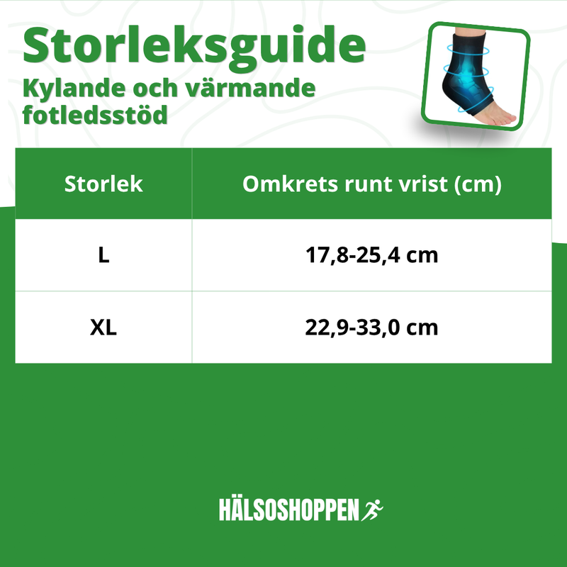 Kylande & Värmande Fotledsstöd