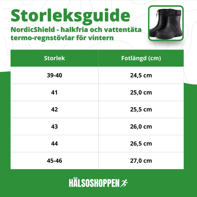 NordicShield - halkfria & vattentäta termo-regnstövlar för vintern