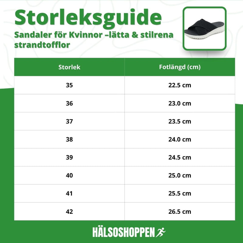 Sandaler för Kvinnor –lätta & stilrena strandtofflor