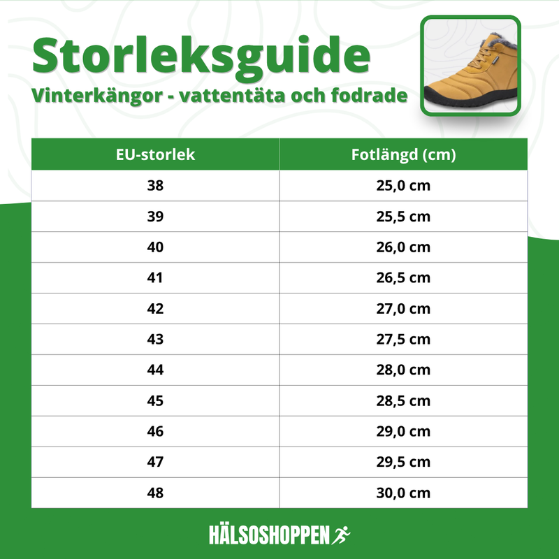 OrthoVarm Vinterkängor – Halkfri, Vattentät & Fodrad