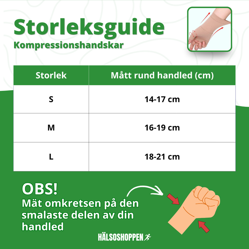 Kompressionshandskar för handled och tumme – stöd och komfort