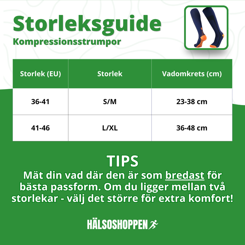 Kompressionsstrumpor – Ökad Cirkulation