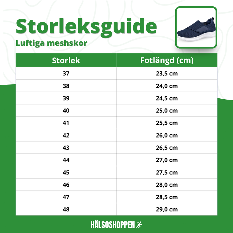 Luftiga Skor Mesh