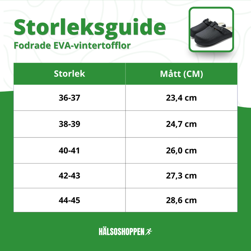 Fodrade EVA-vintertofflor halkfri